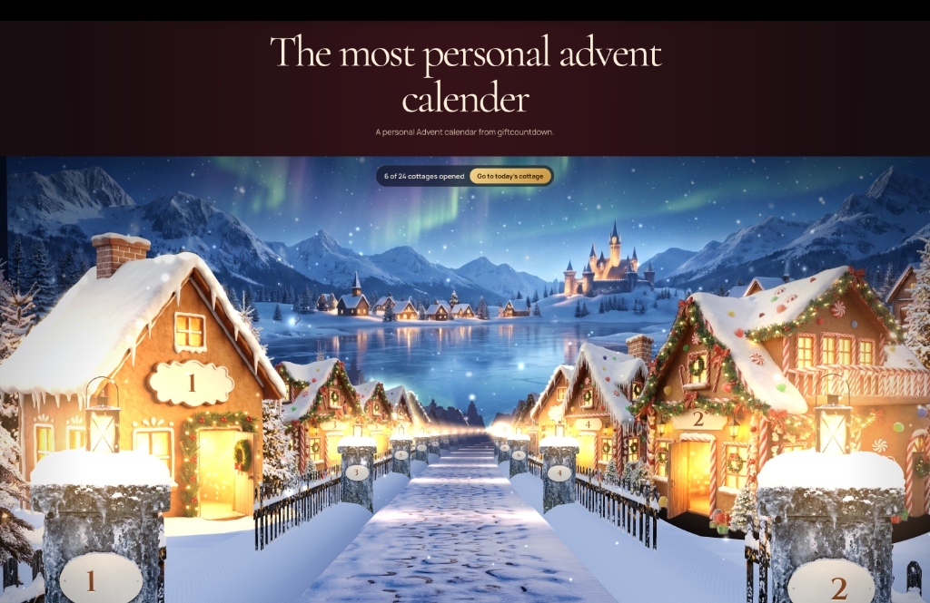 giftcountdown magical winter village
